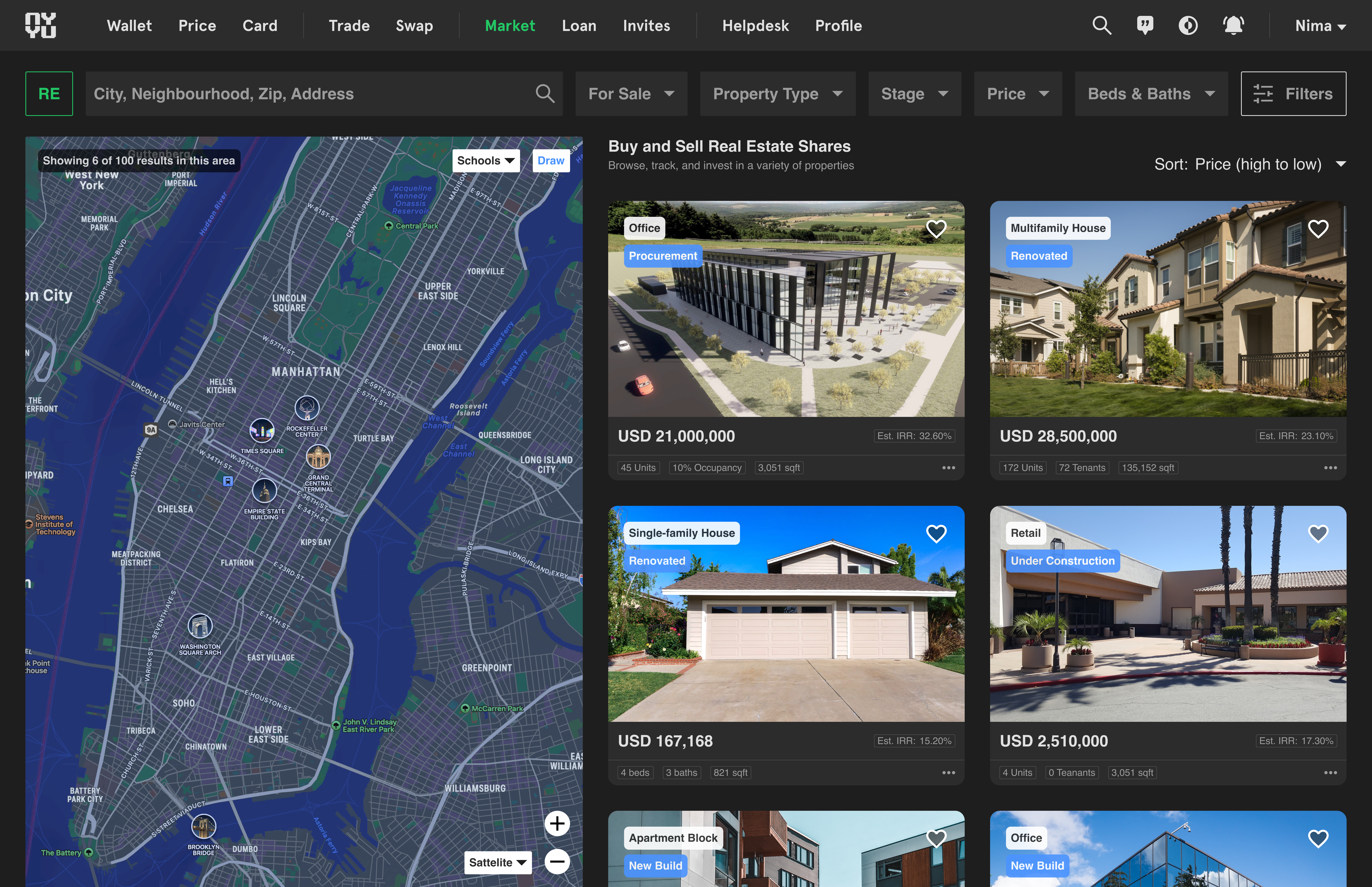Real Estate Marketplace Listings