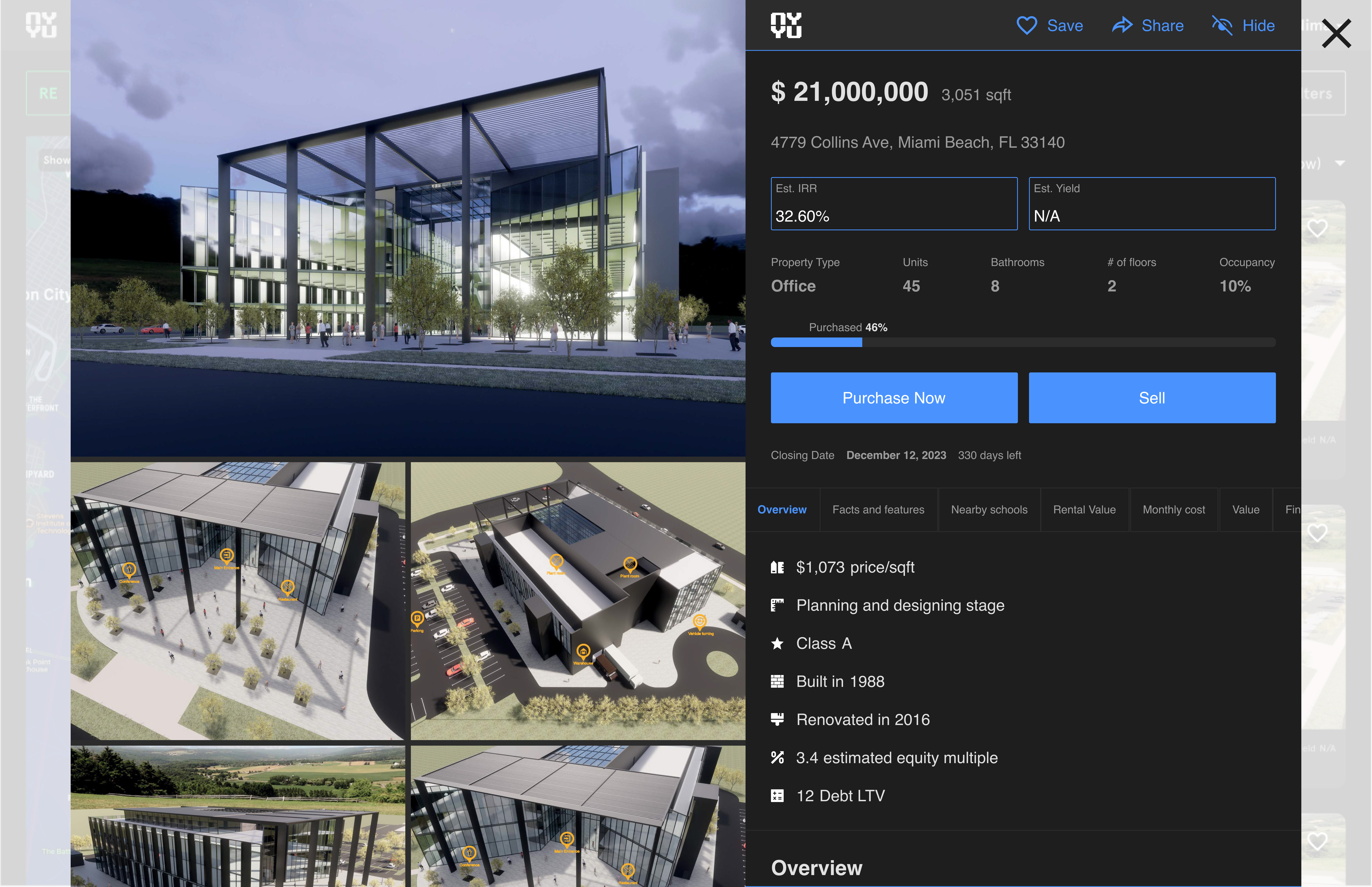 Real Estate Property Details Page